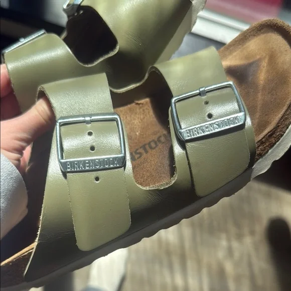 Birkenstock Olive Green Sandals - Picture 3 of 4